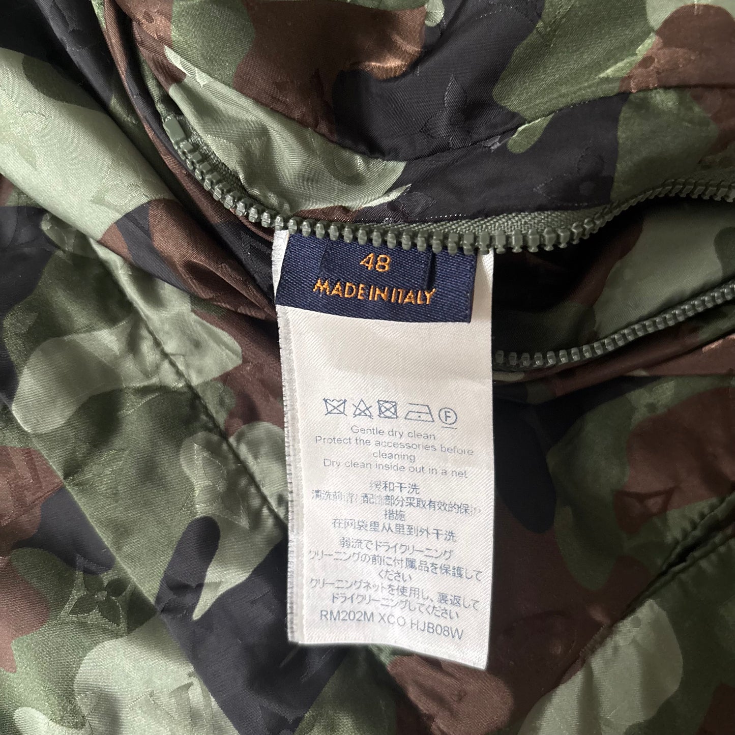 Louis Vuitton Camo Windbreaker Jacket - Fits Large