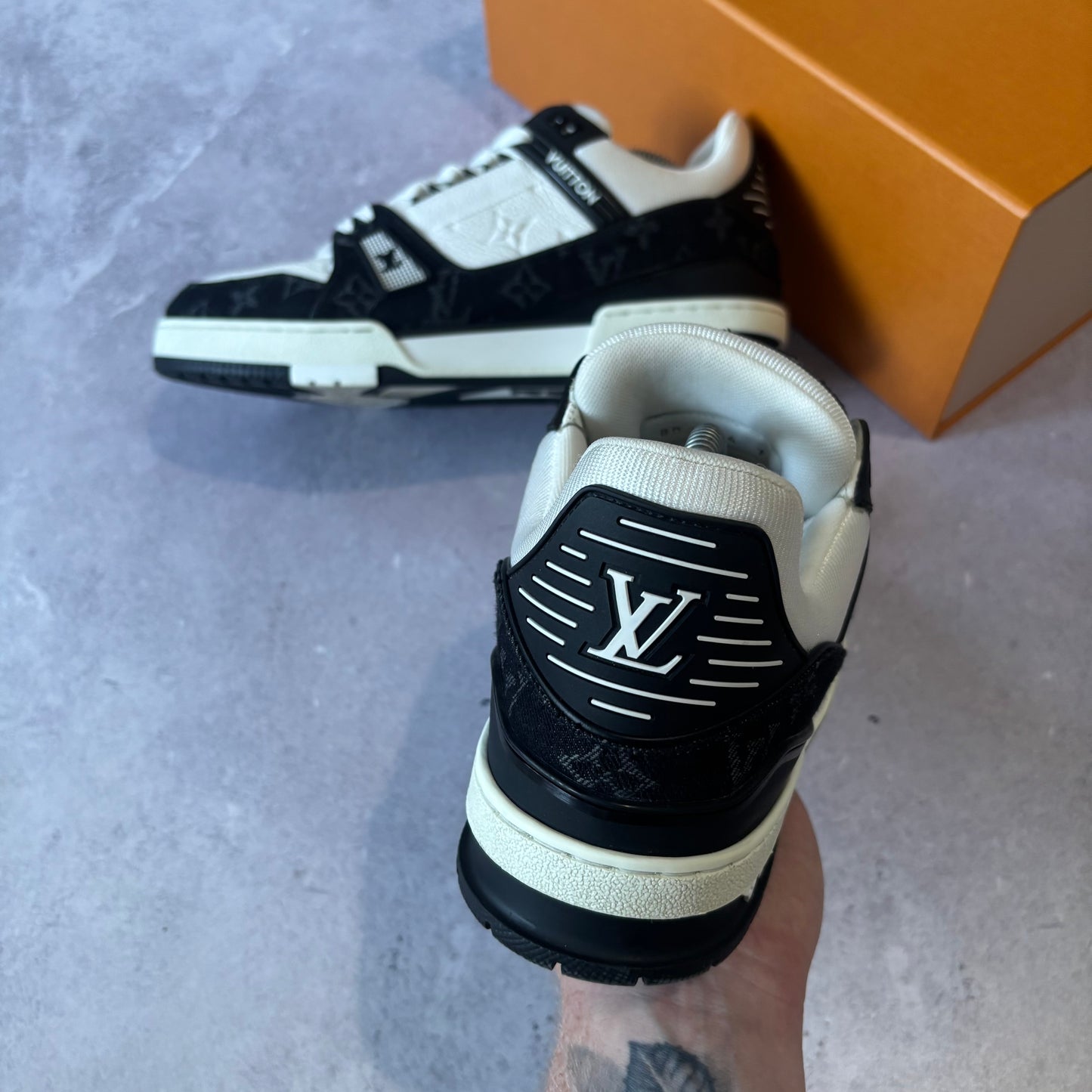 Louis Vuitton Denim Trainers - Fits UK