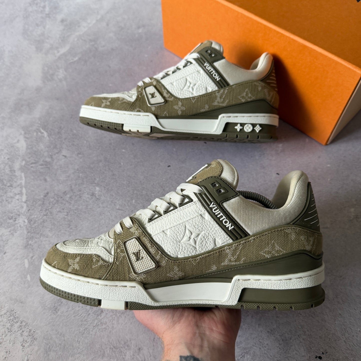 Louis Vuitton Denim Trainers - Fits UK 8