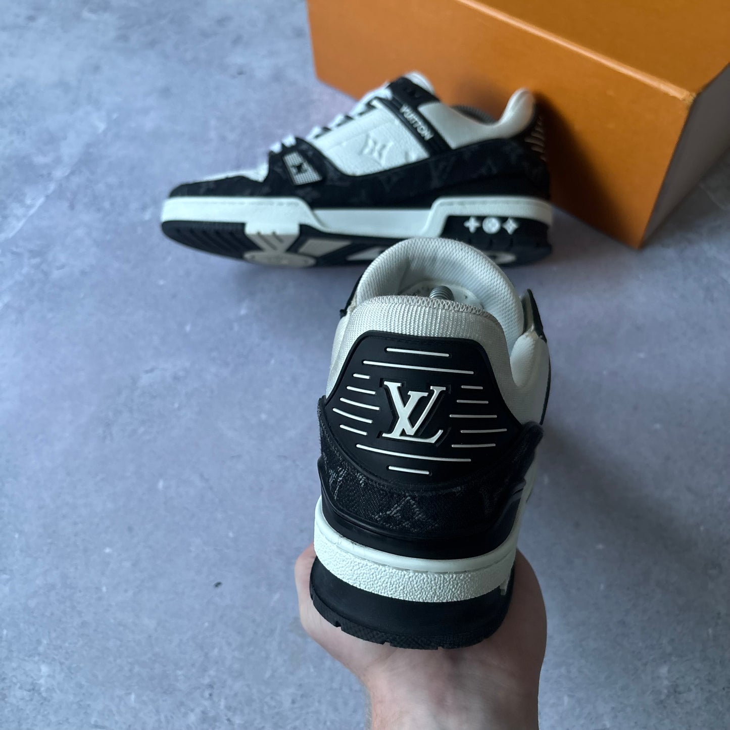 Louis Vuitton Denim Trainers - Fits UK 8