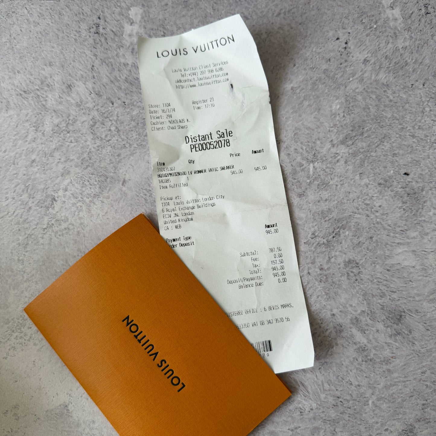 Louis Vuitton Tatic Trainers - Fits UK 9