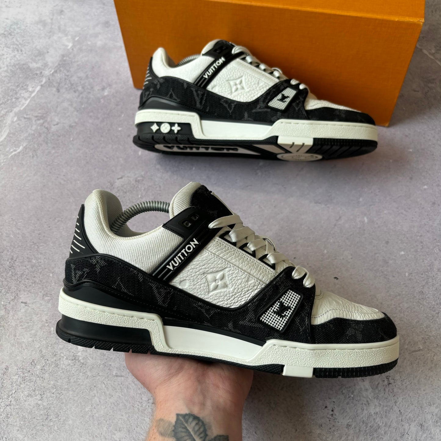 Louis Vuitton Denim Trainers - Fits UK 7