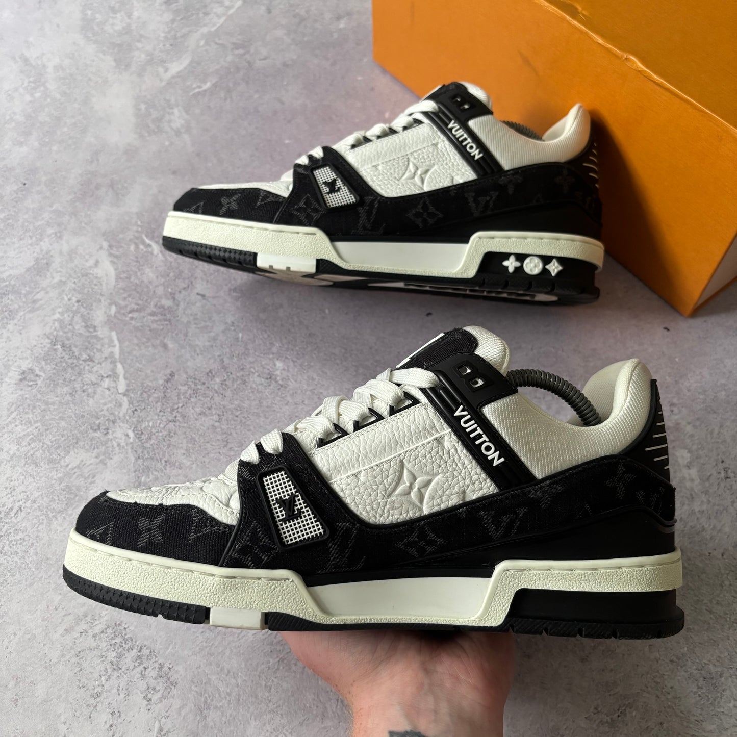 Louis Vuitton Denim Trainers - Fits UK 8.5