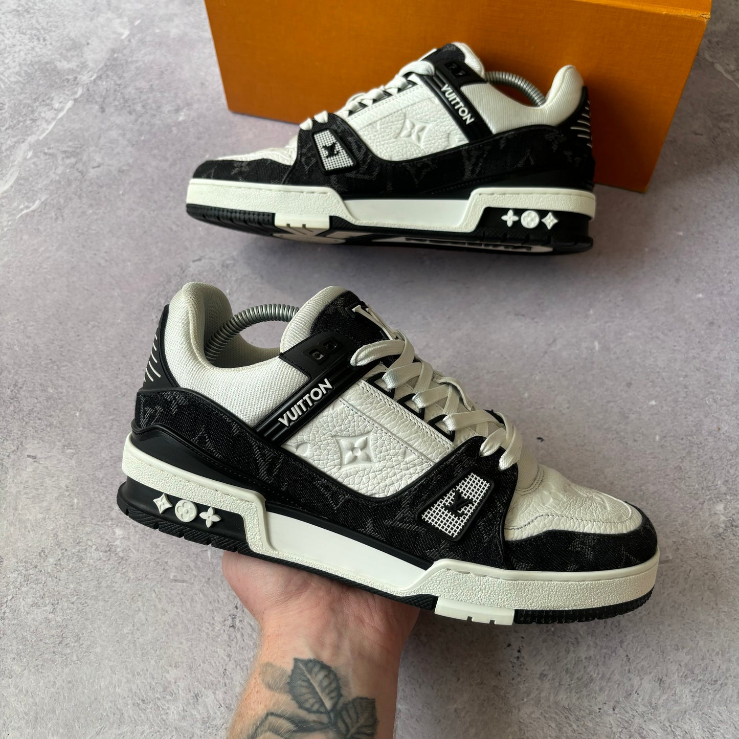 Louis Vuitton Denim Trainers - Fits UK 7