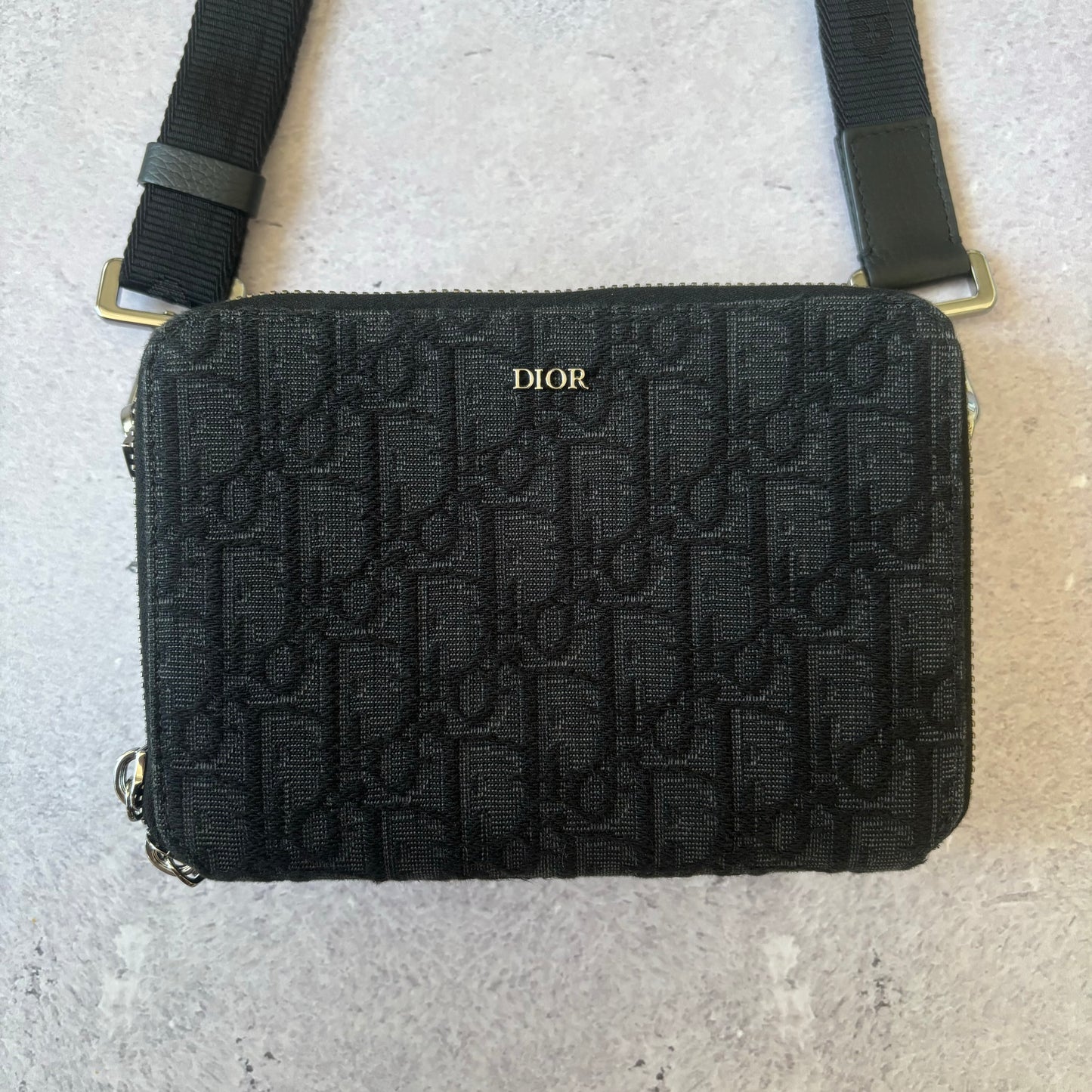 Dior Oblique Jacquard Coin Pouch