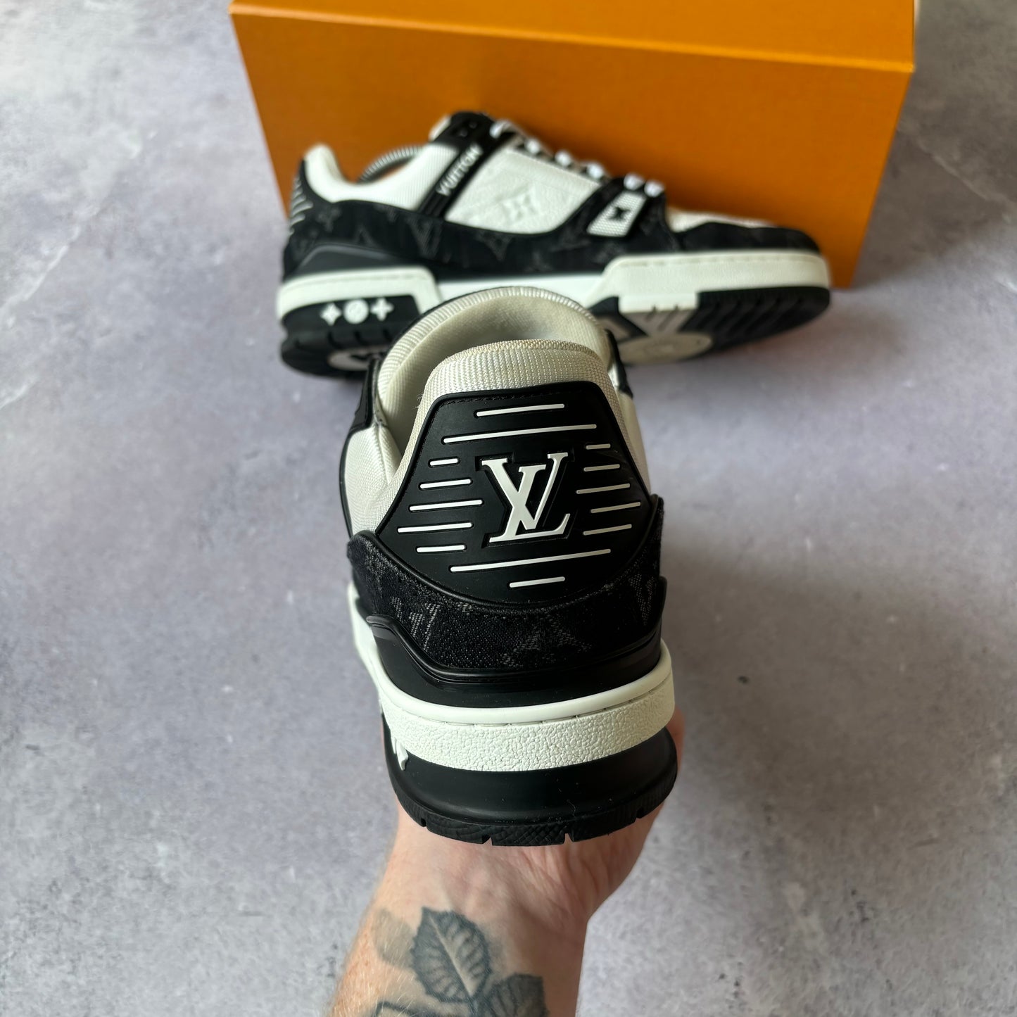 Louis Vuitton Denim Trainers - Fits UK 8.5