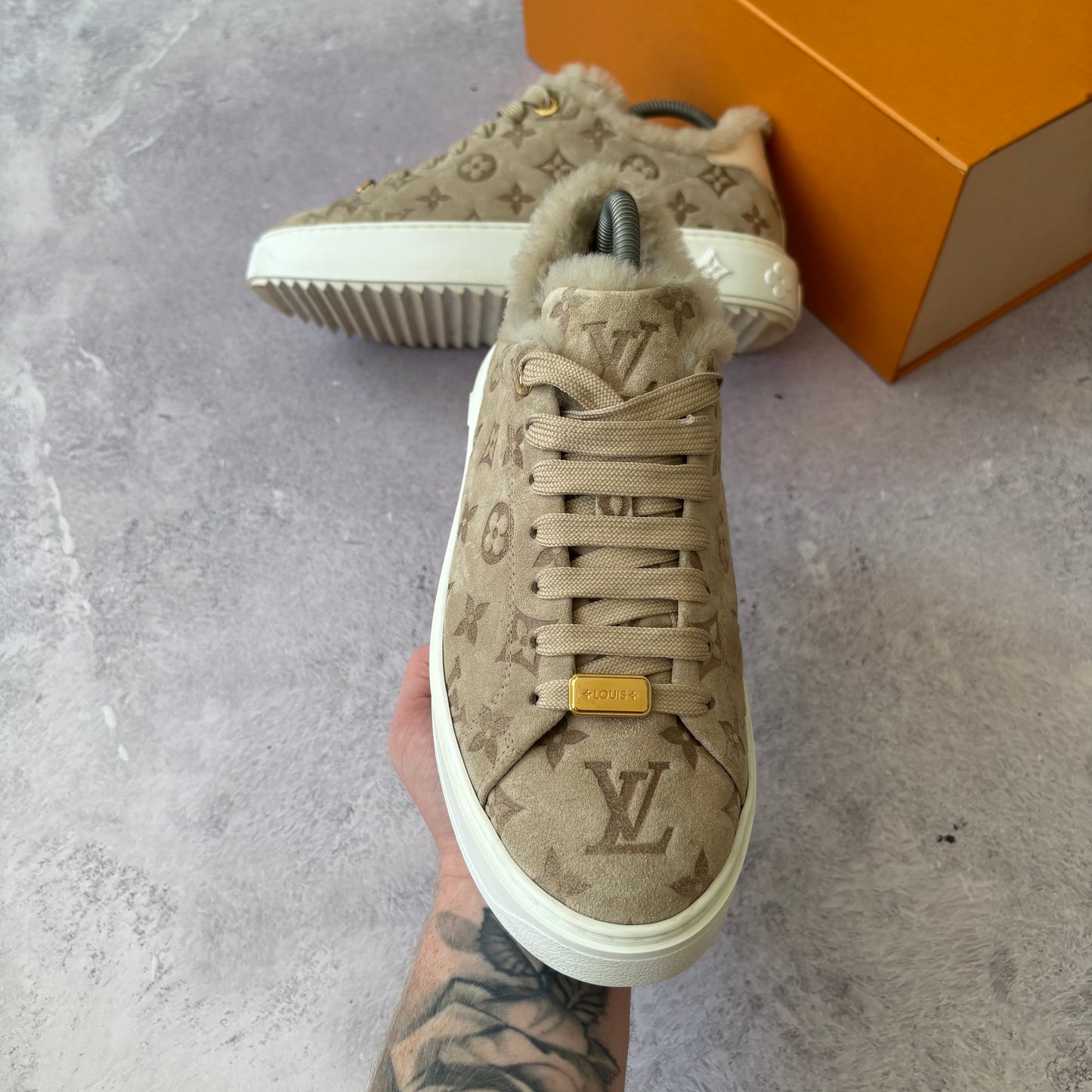 Womens Louis Vuitton Time Out Trainers - Fits UK 6
