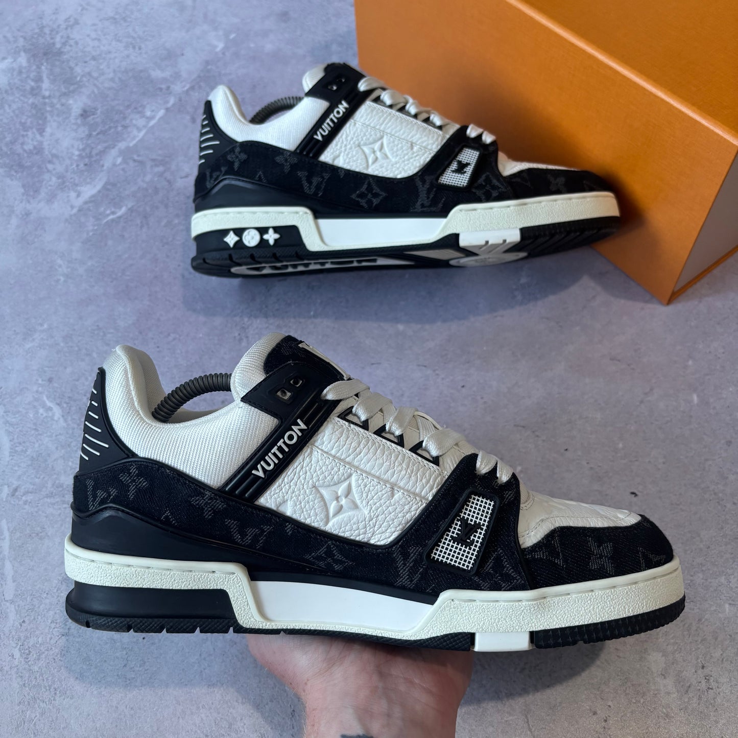 Louis Vuitton Denim Trainers - Fits UK