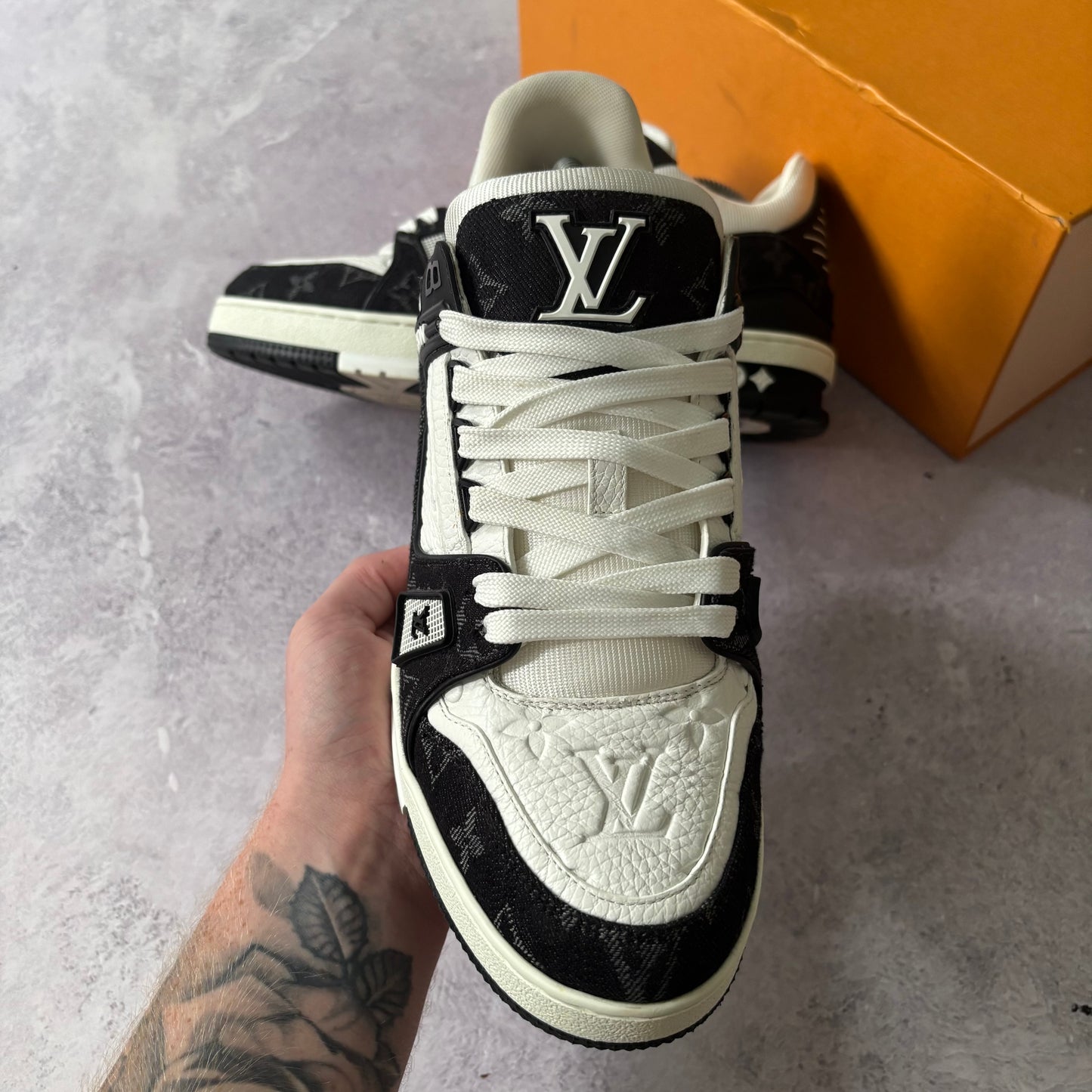 Louis Vuitton Denim Trainers - Fits UK 8.5