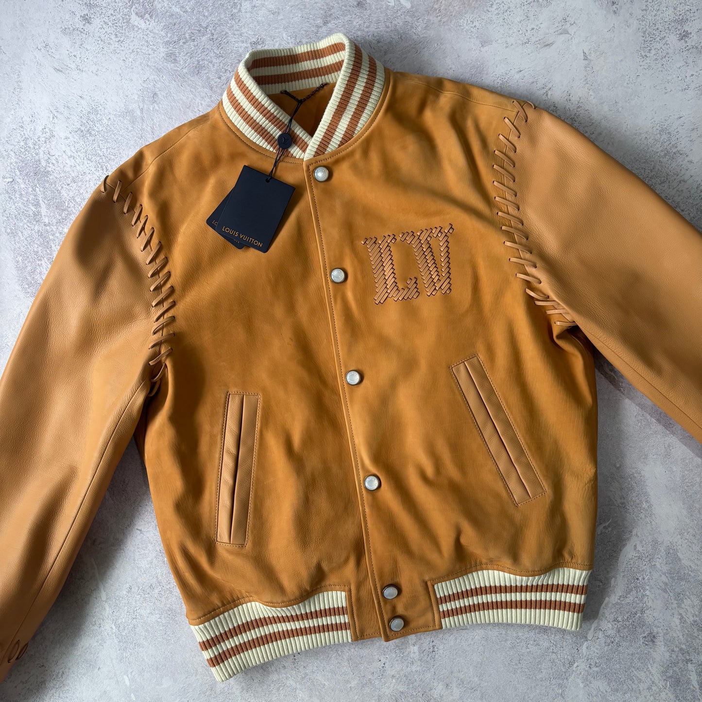 Brand New Louis Vuitton VIA Varsity Jacket - Fits Medium