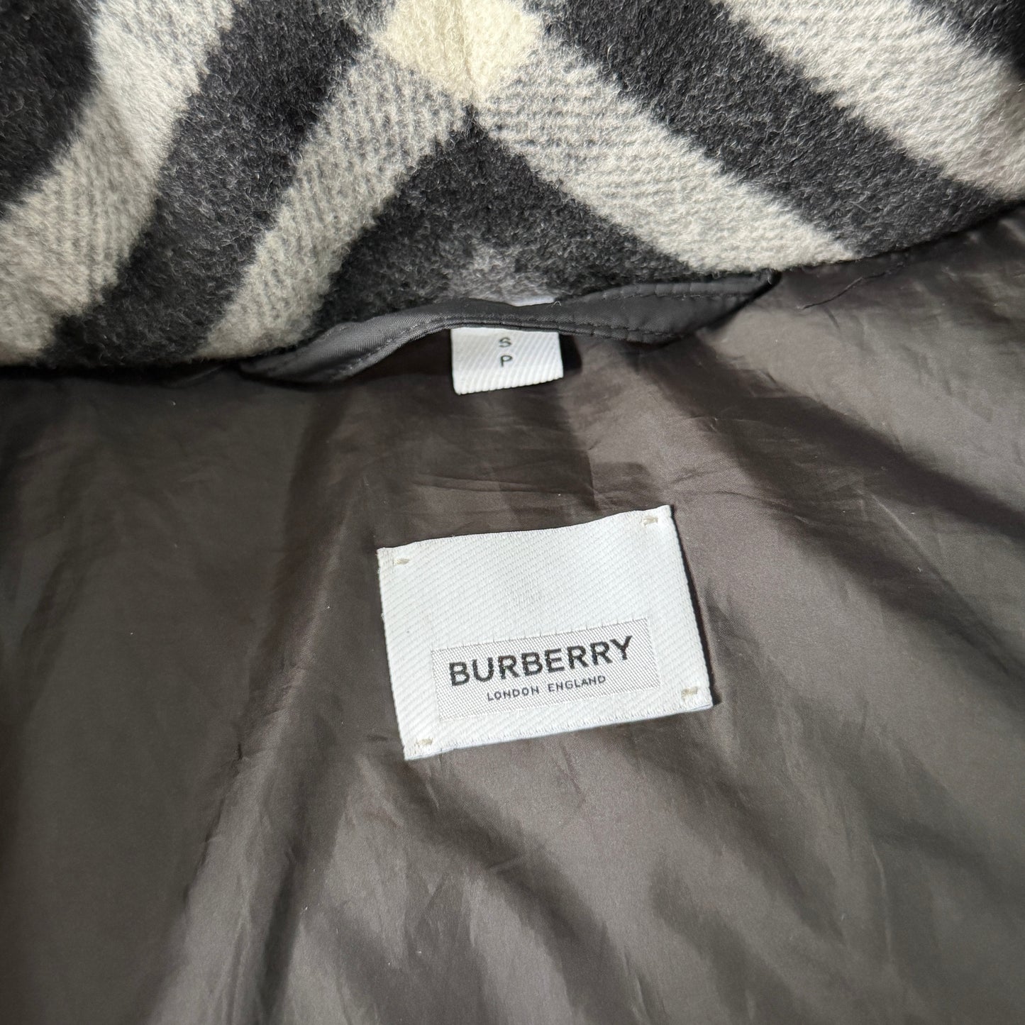 Burberry Puffer Jacket - Fits Small/Medium