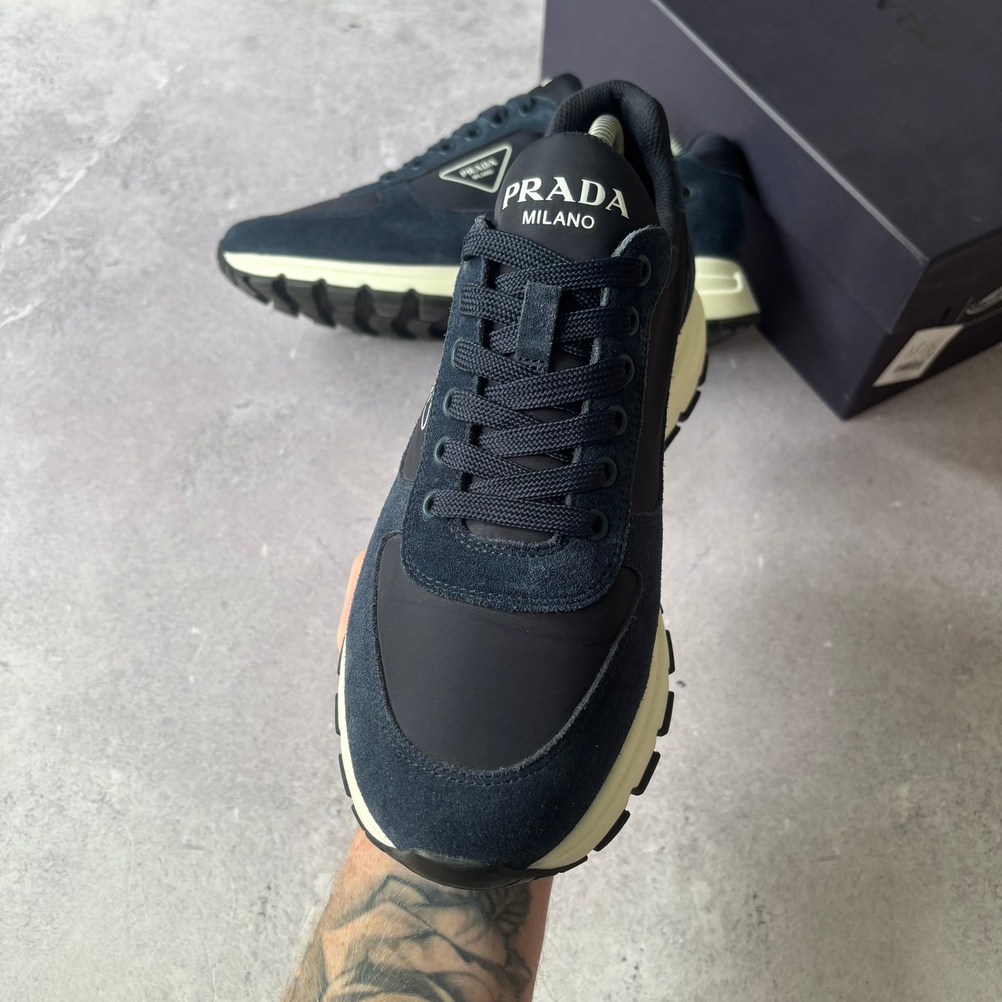 Prada Re-Nylon Trainers - UK 7.5