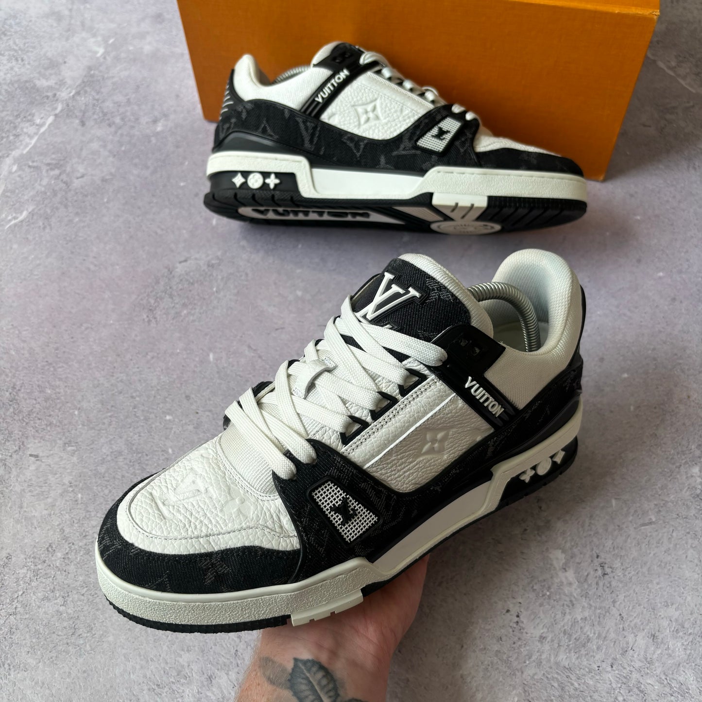Louis Vuitton Denim Trainers - Fits UK 7