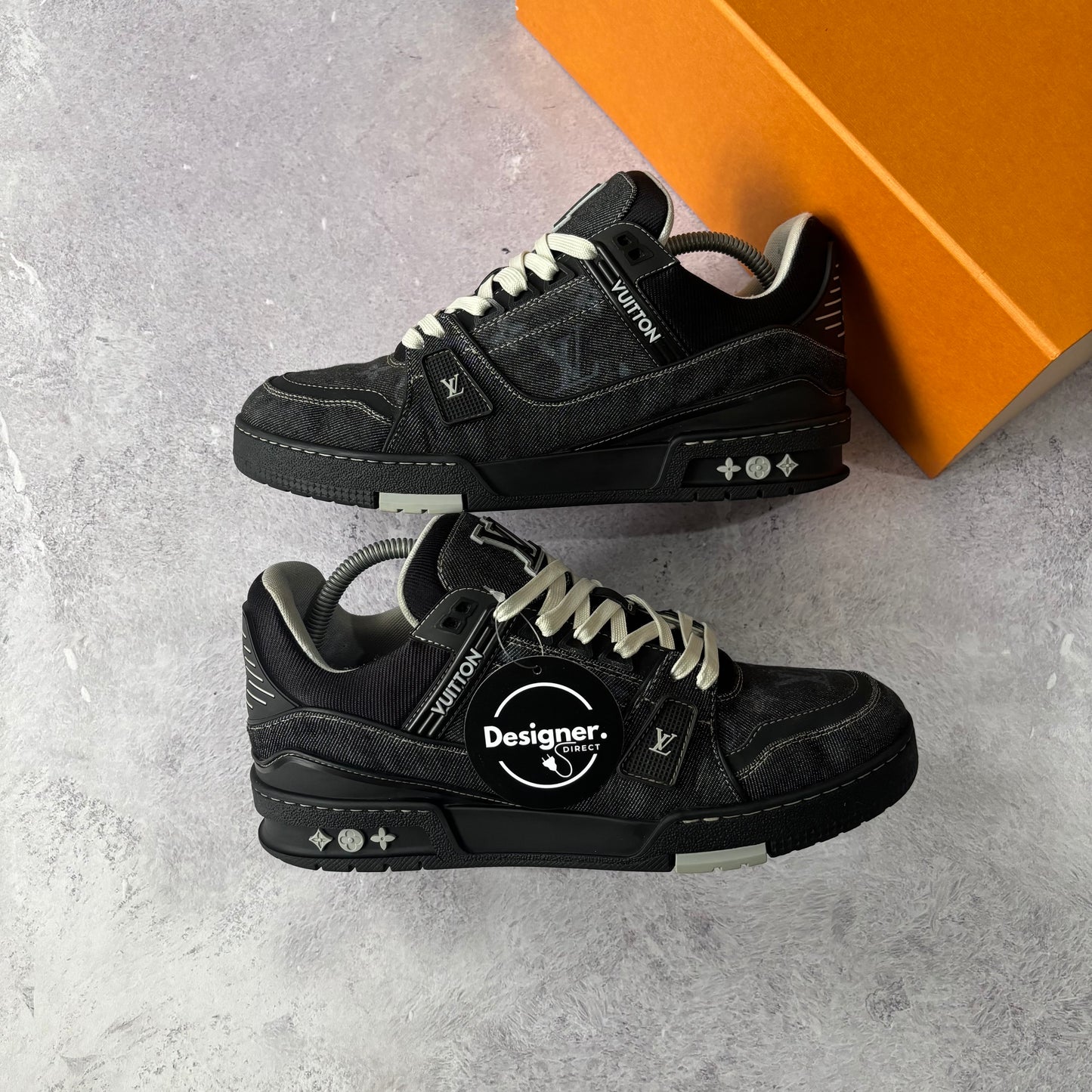 Louis Vuitton Denim Trainers - Fits UK 8.5
