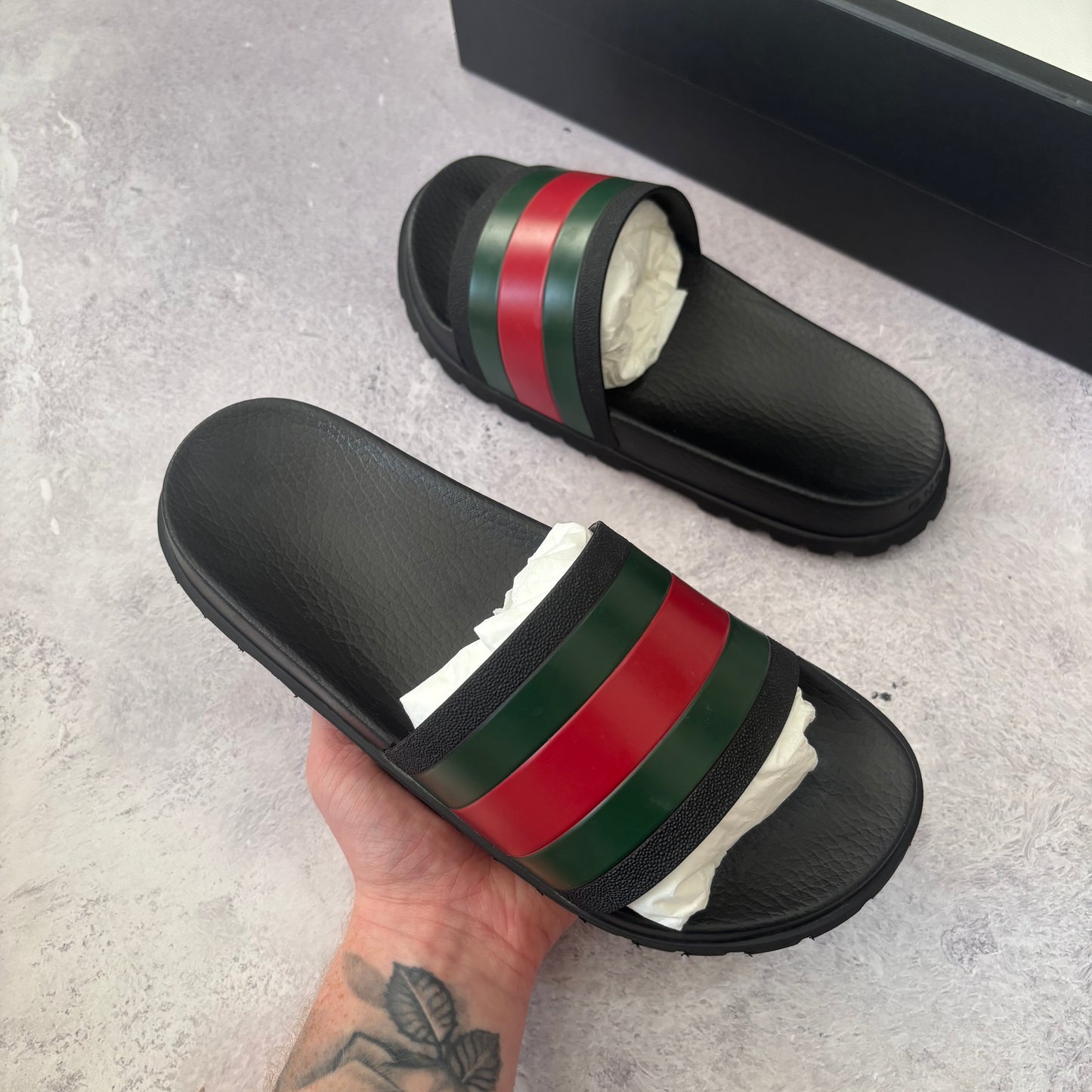 Gucci Web Sliders - UK 8