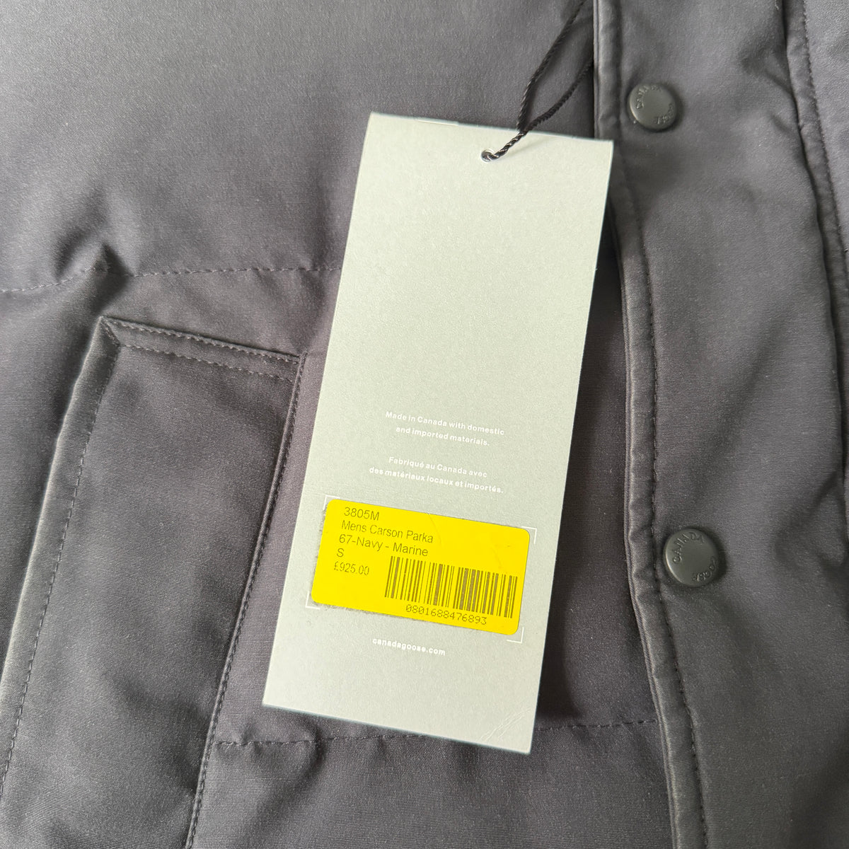 Canada Goose Carson Parka Jacket - Small