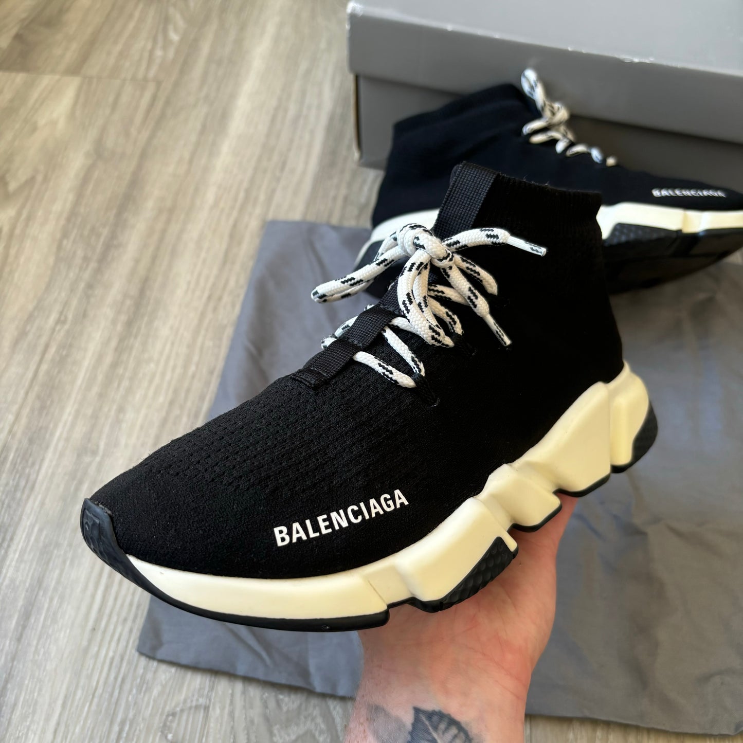 Balenciaga Speed Laced Trainers UK 7