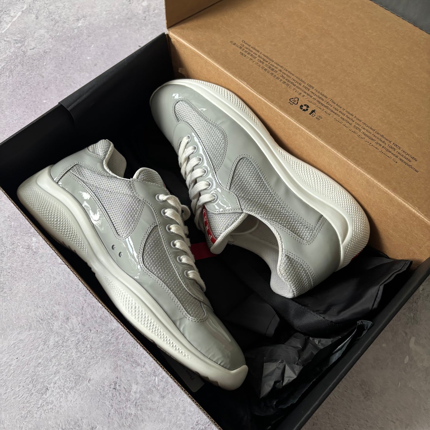 Prada America Cup Trainers - UK 9.5