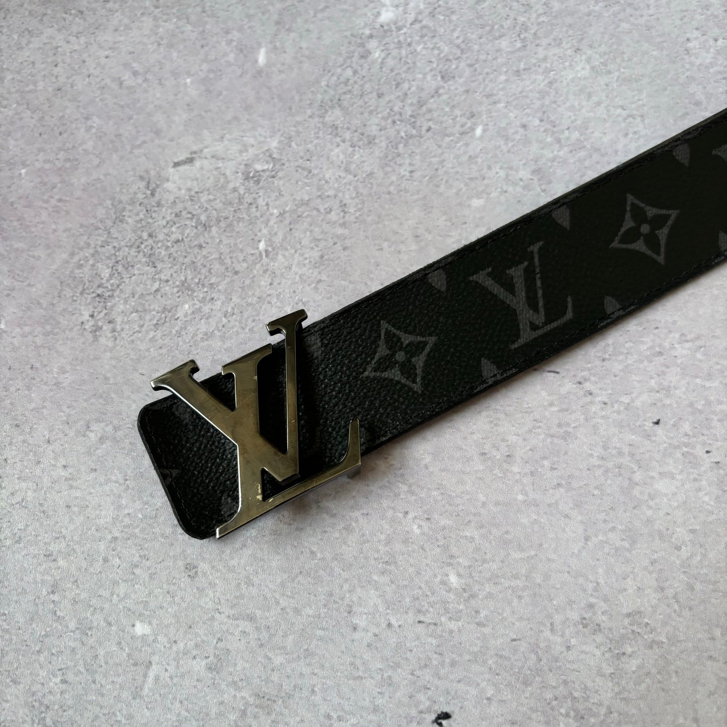 Louis Vuitton Black Monogram Belt Fits Waist 30” - 32”