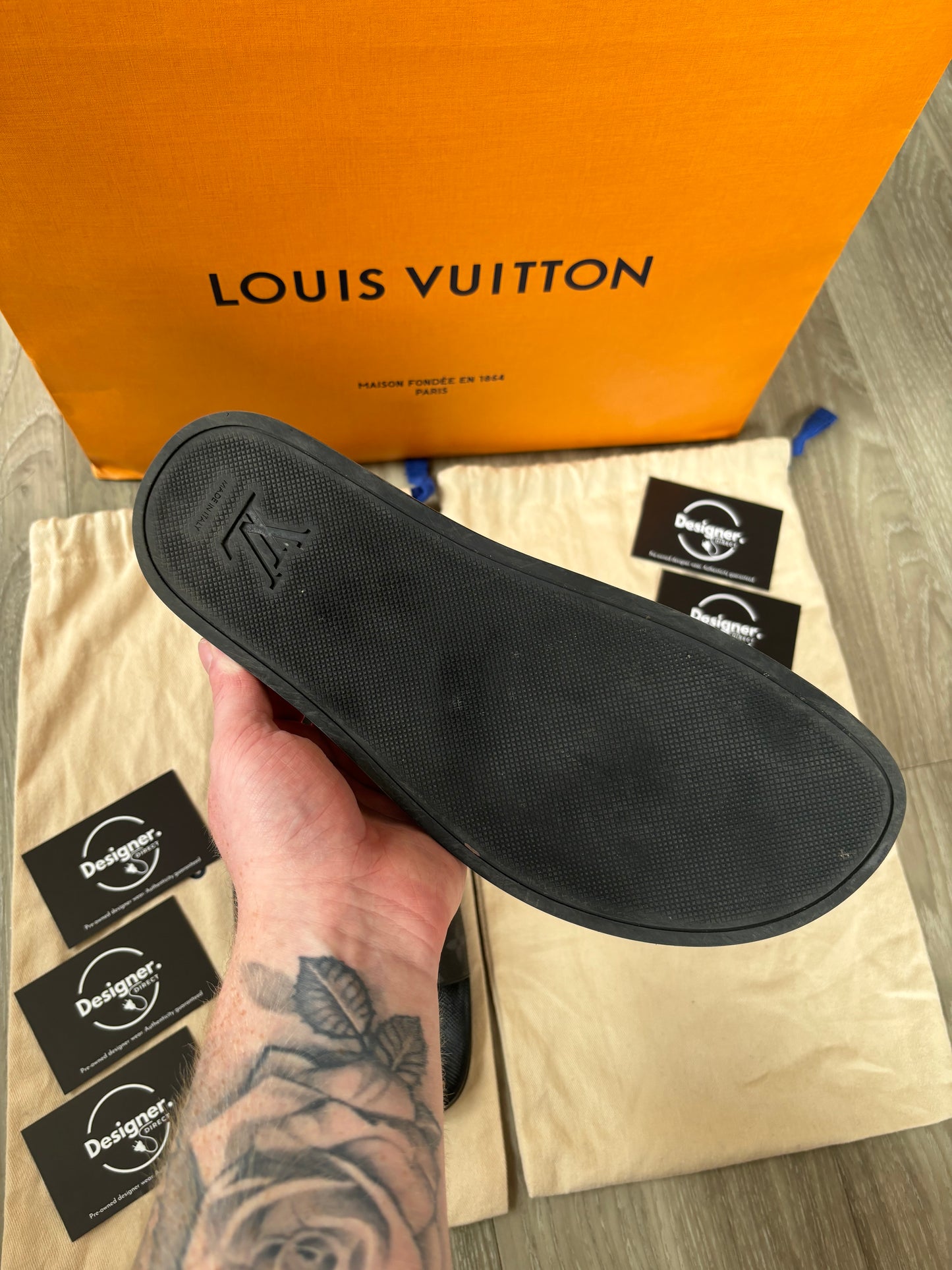 Louis Vuitton Sliders UK 8.5