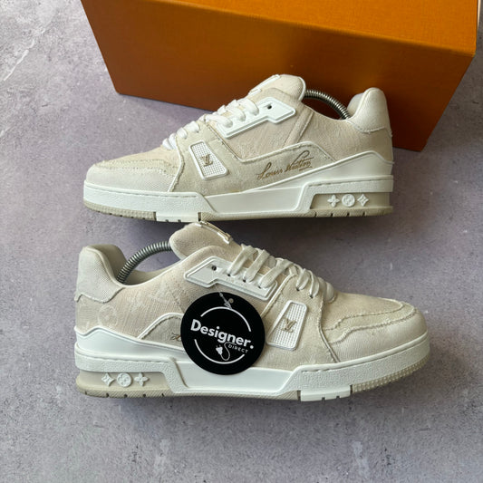 Louis Vuitton Denim Trainers - Fits UK 8.5