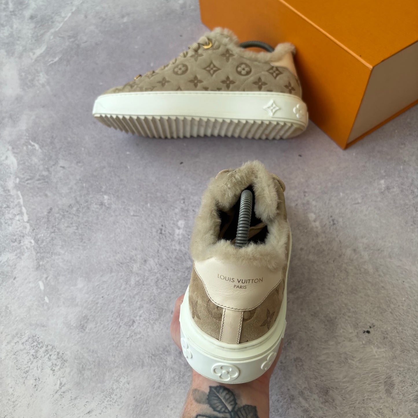 Womens Louis Vuitton Time Out Trainers - Fits UK 6