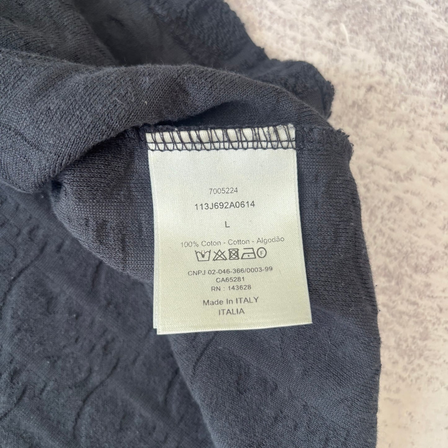 Dior Towel T-Shirt - Large