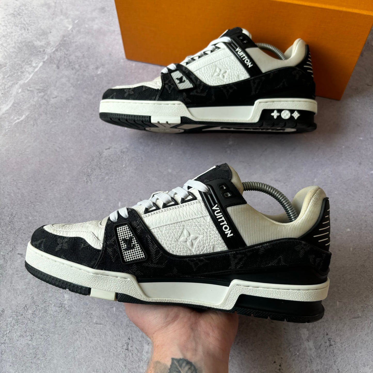 Louis Vuitton Denim Trainers - Fits UK 8.5
