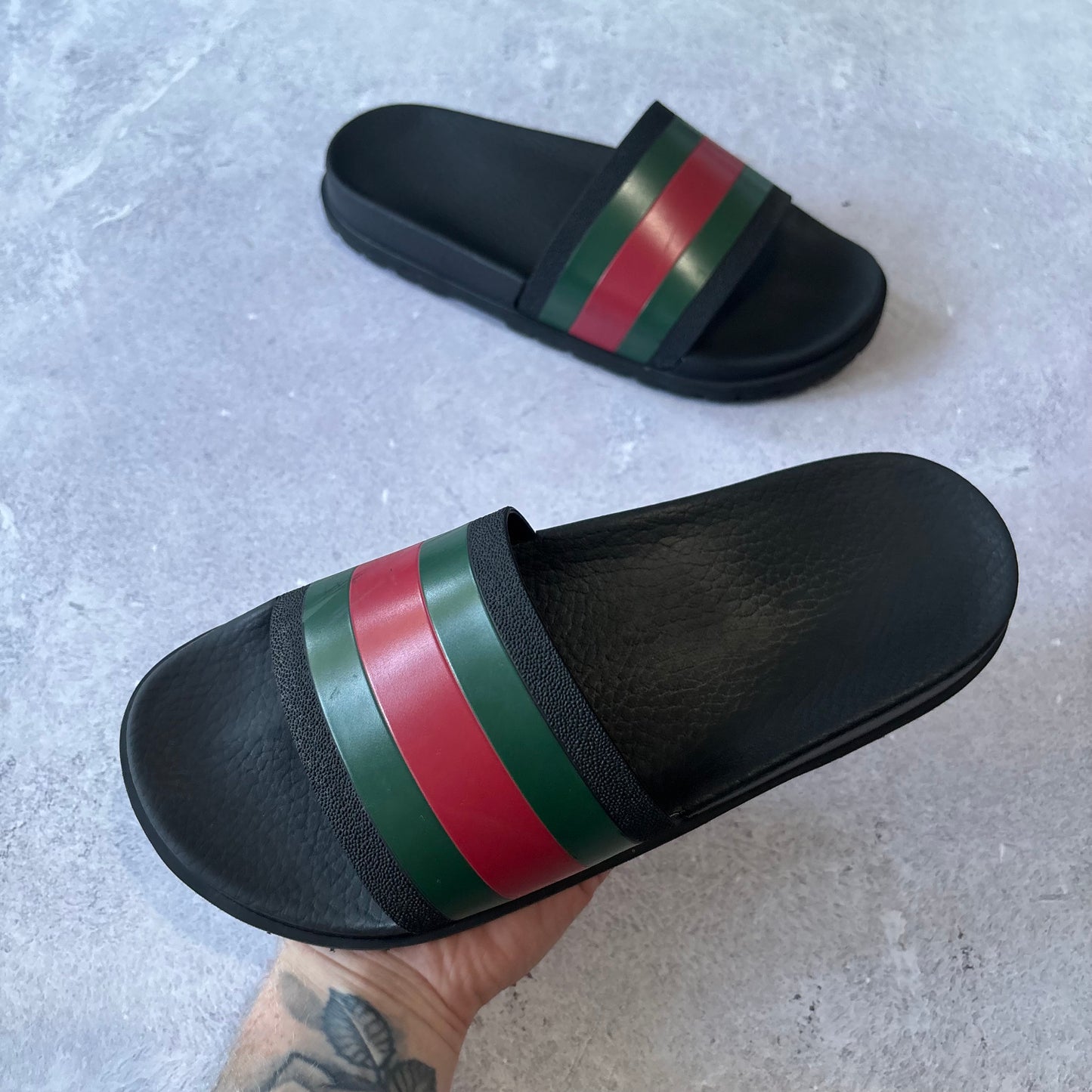 Gucci Web Sliders - UK 8