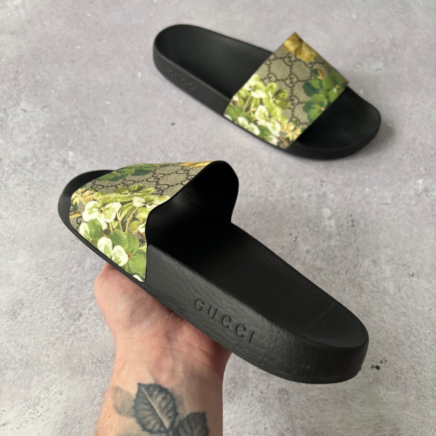 Gucci Bloom Sliders - UK 8