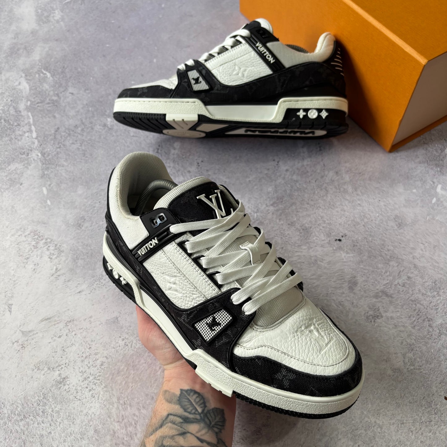 Louis Vuitton Denim Trainers - Fits UK 8