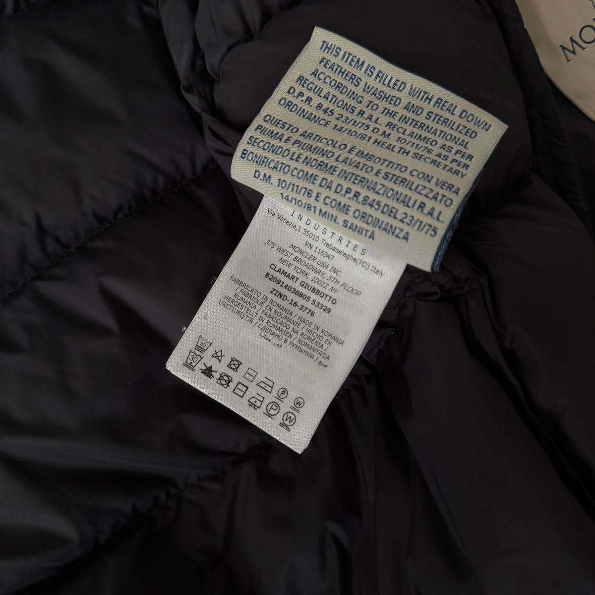 Moncler Clamart Puffer Jacket - Size 1