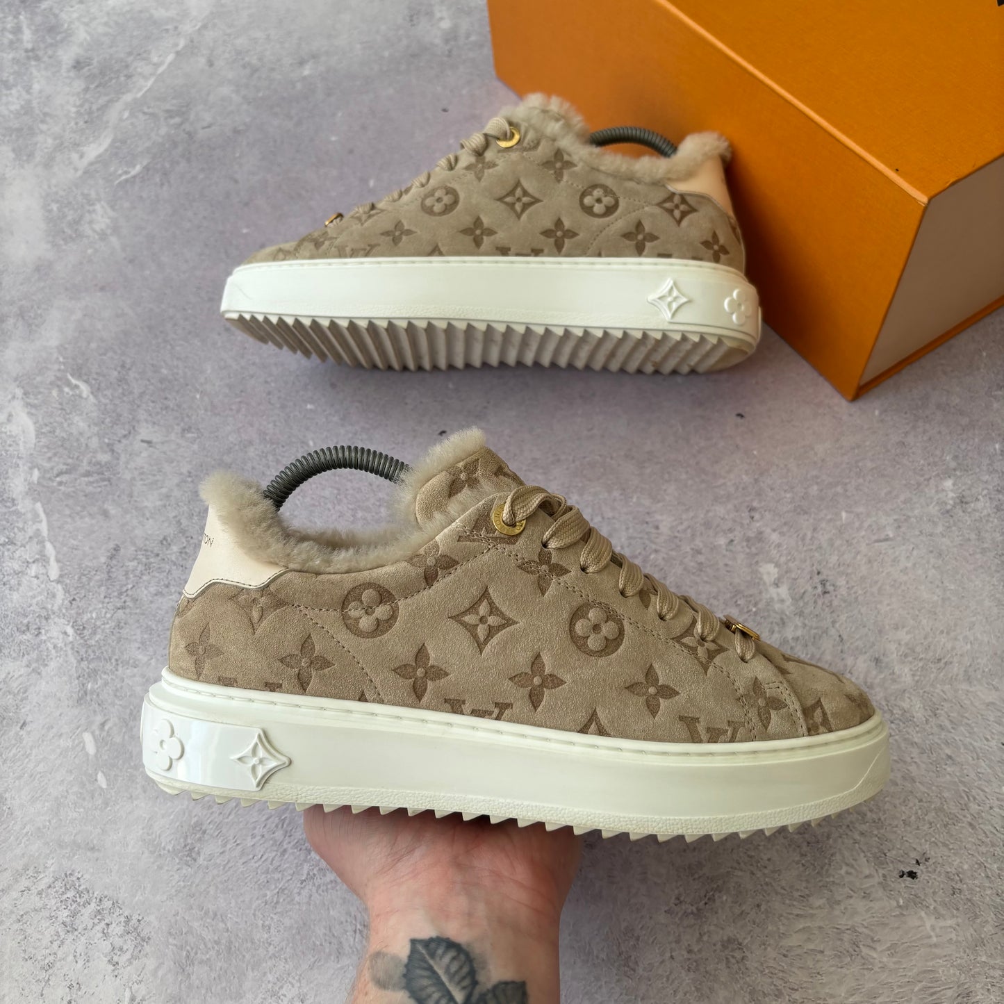 Womens Louis Vuitton Time Out Trainers - Fits UK 6