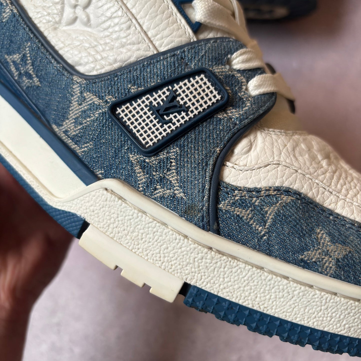 Louis Vuitton Denim Trainers - Fits UK 9