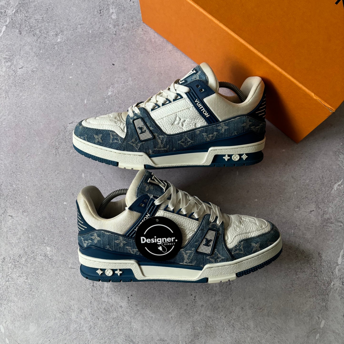 Louis Vuitton Denim Trainers - Fits UK 9