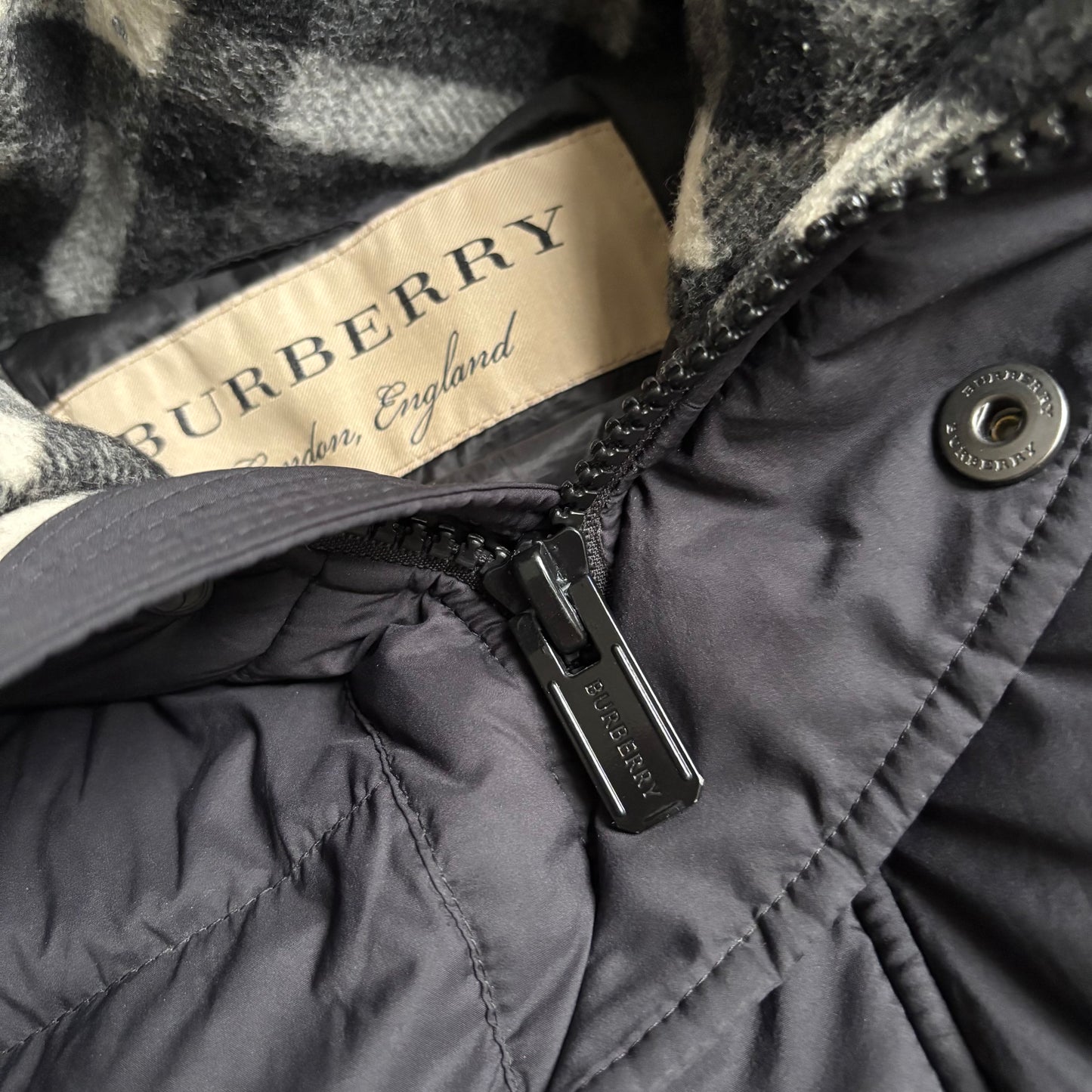 Burberry Puffer Jacket - Fits Large