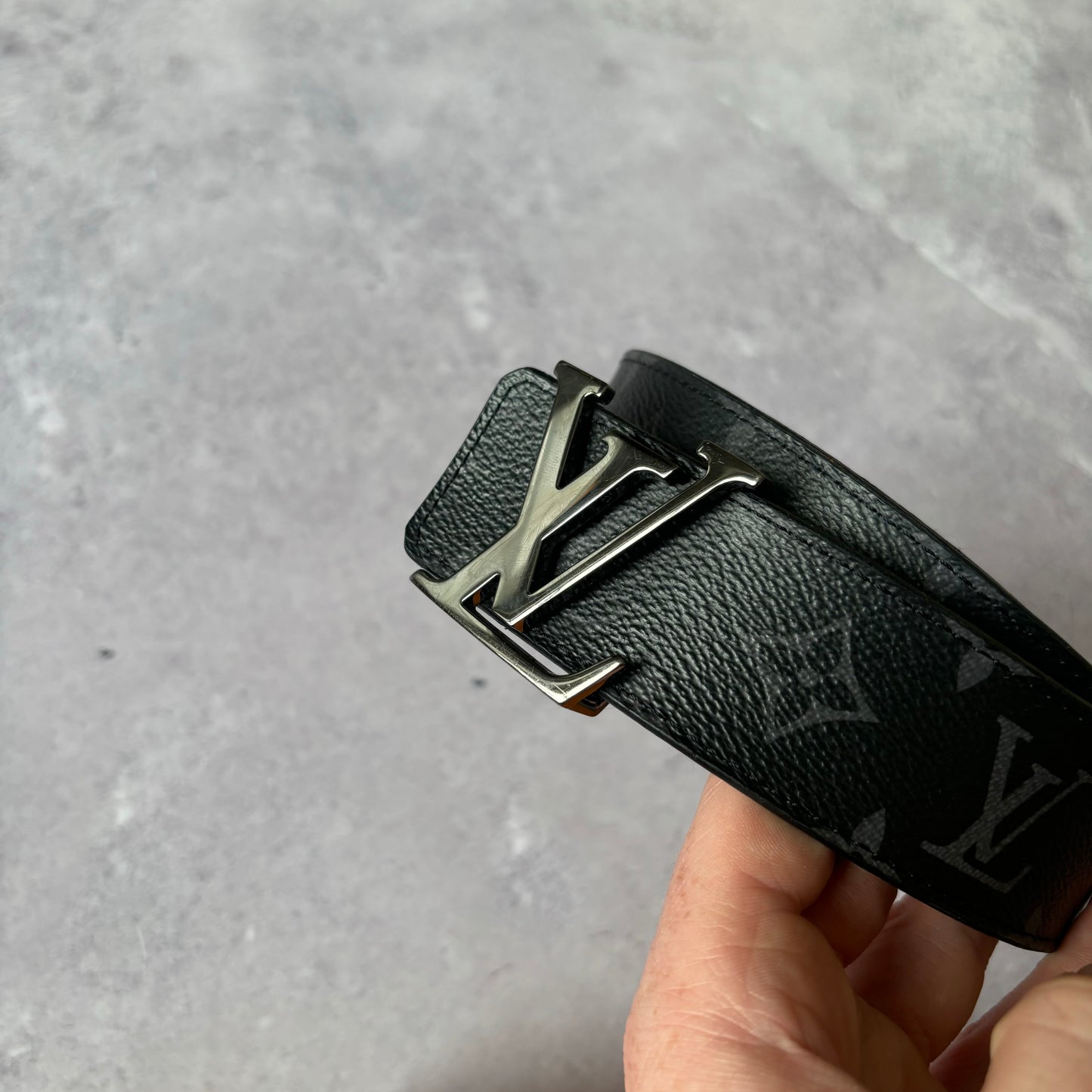 Louis Vuitton Black Monogram Belt Fits Waist 36” - 40”