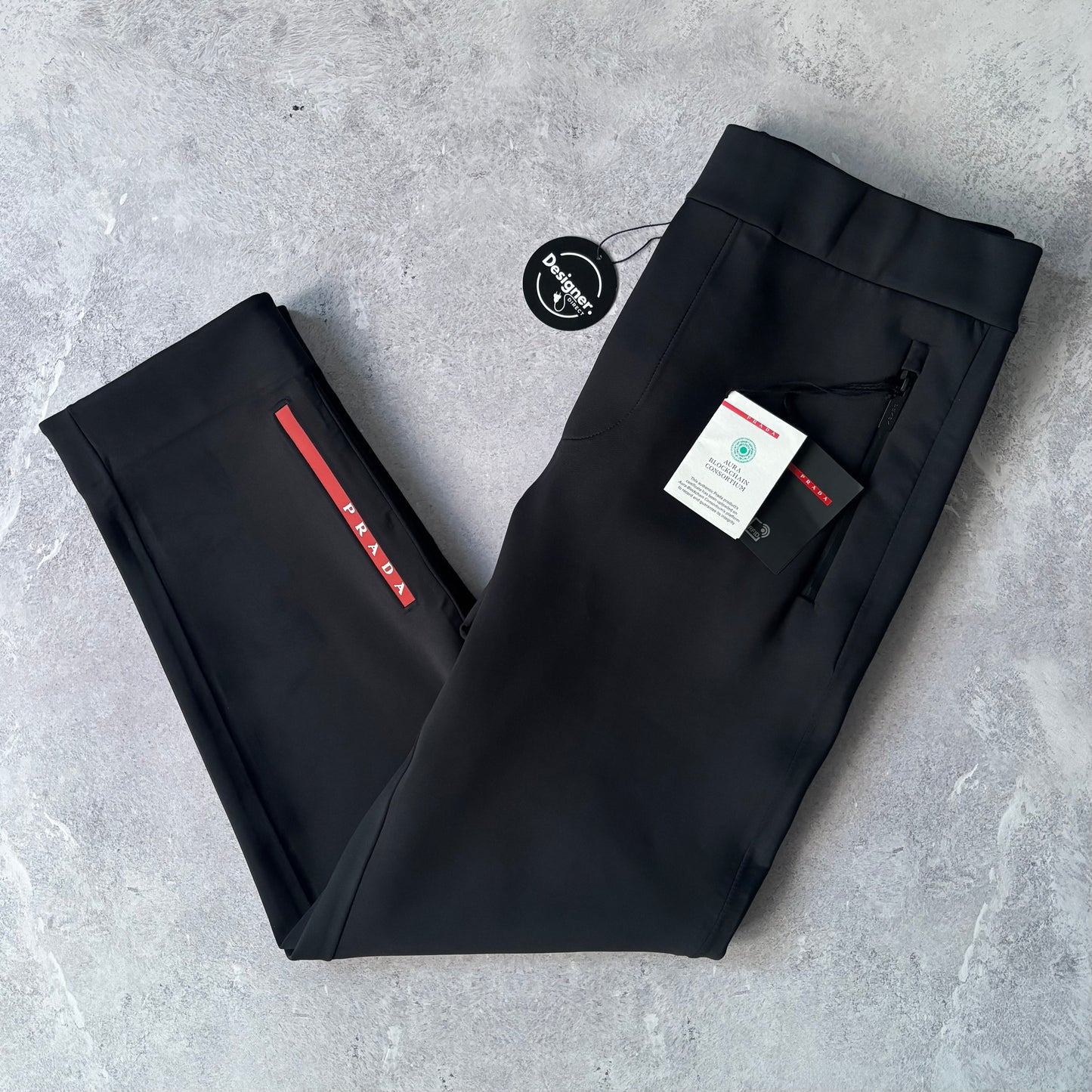 Brand New Prada Linea Rossa Sweat Pants - Large