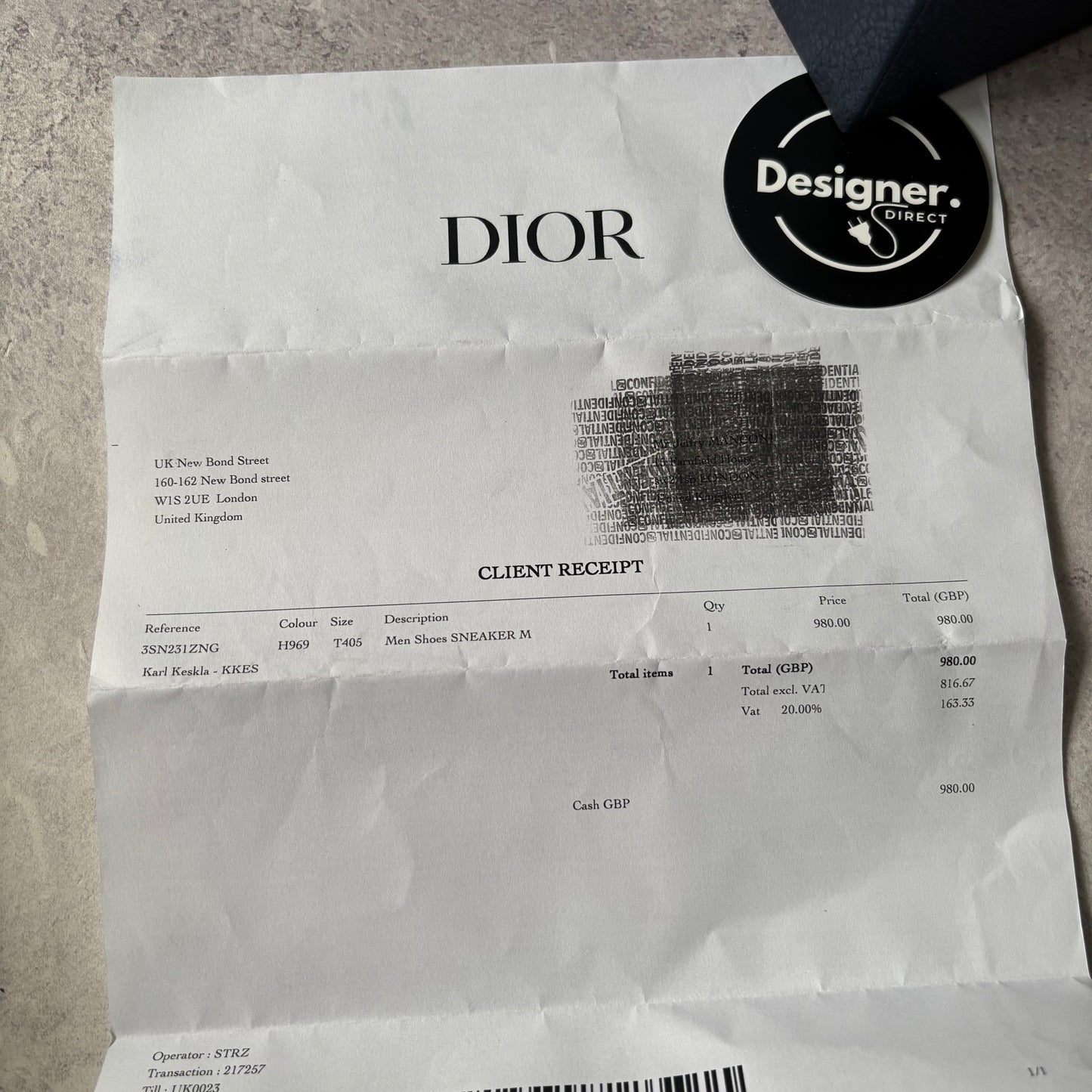 Dior B22 Trainers - Fits UK 7