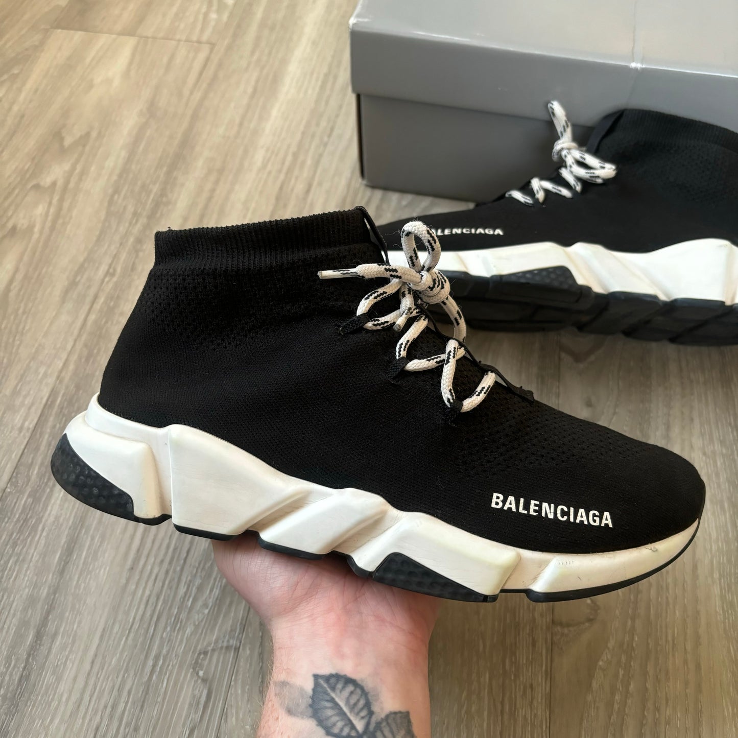 Balenciaga Speed Laced Trainers UK 9