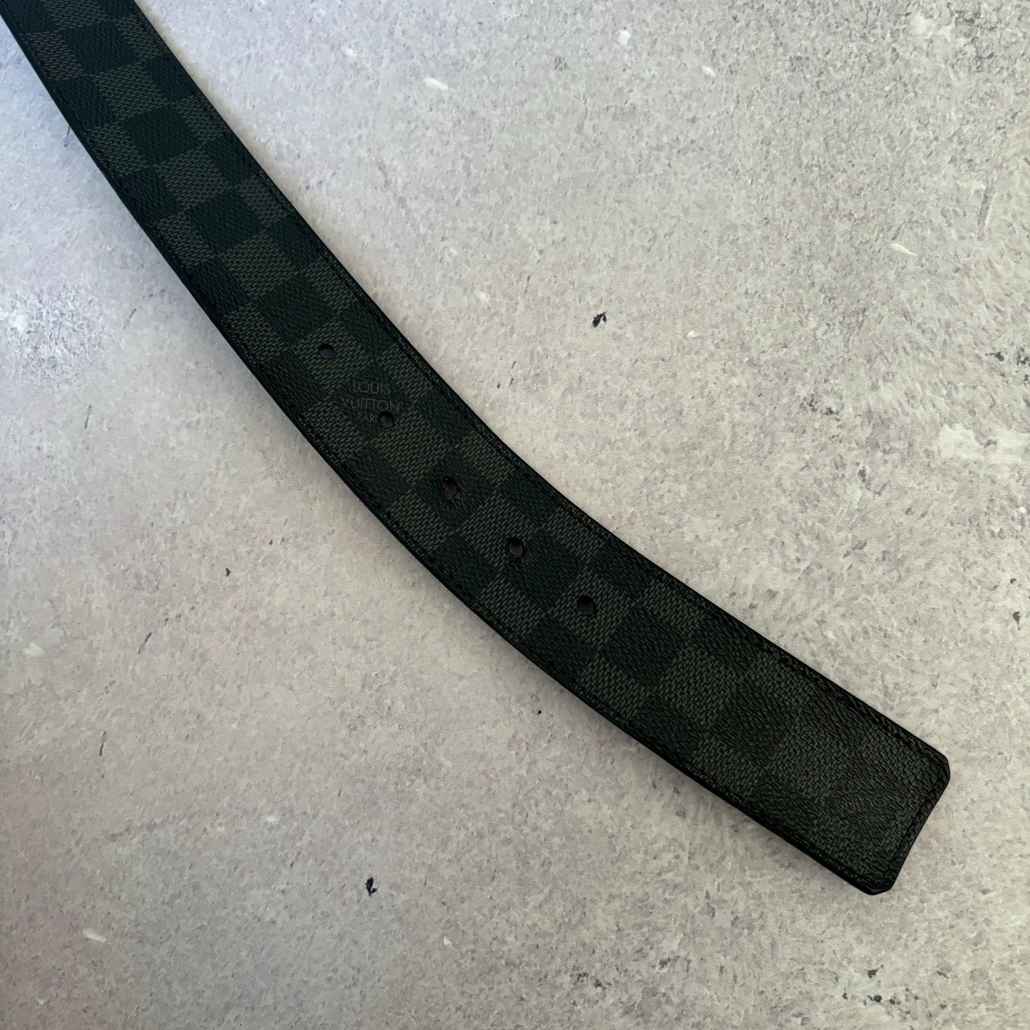 Louis Vuitton Black Damier Belt Fits Waist 40” - 44”