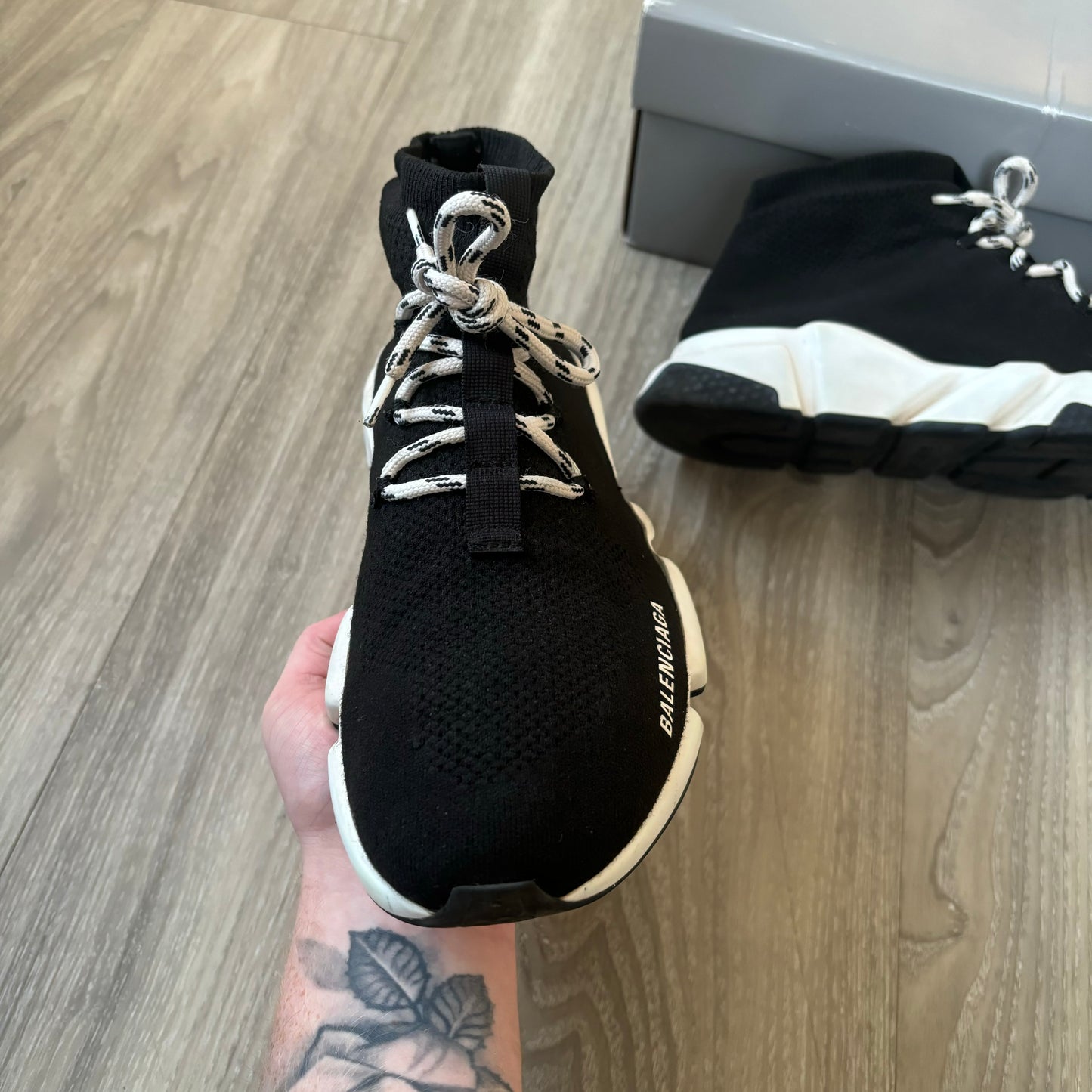 Balenciaga Speed Laced Trainers UK 9