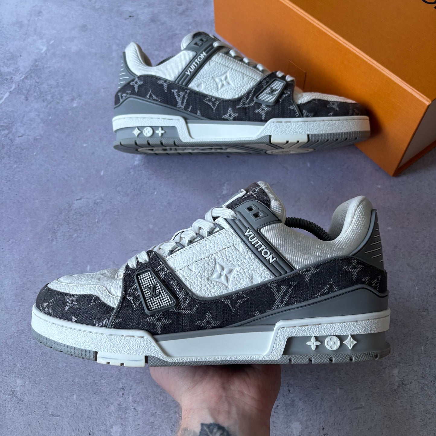Louis Vuitton Denim Trainers - Fits UK 9