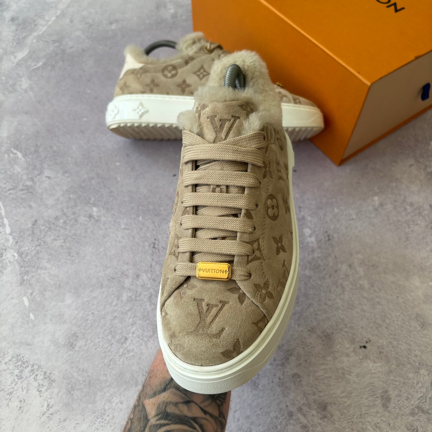 Womens Louis Vuitton Time Out Trainers - Fits UK 6