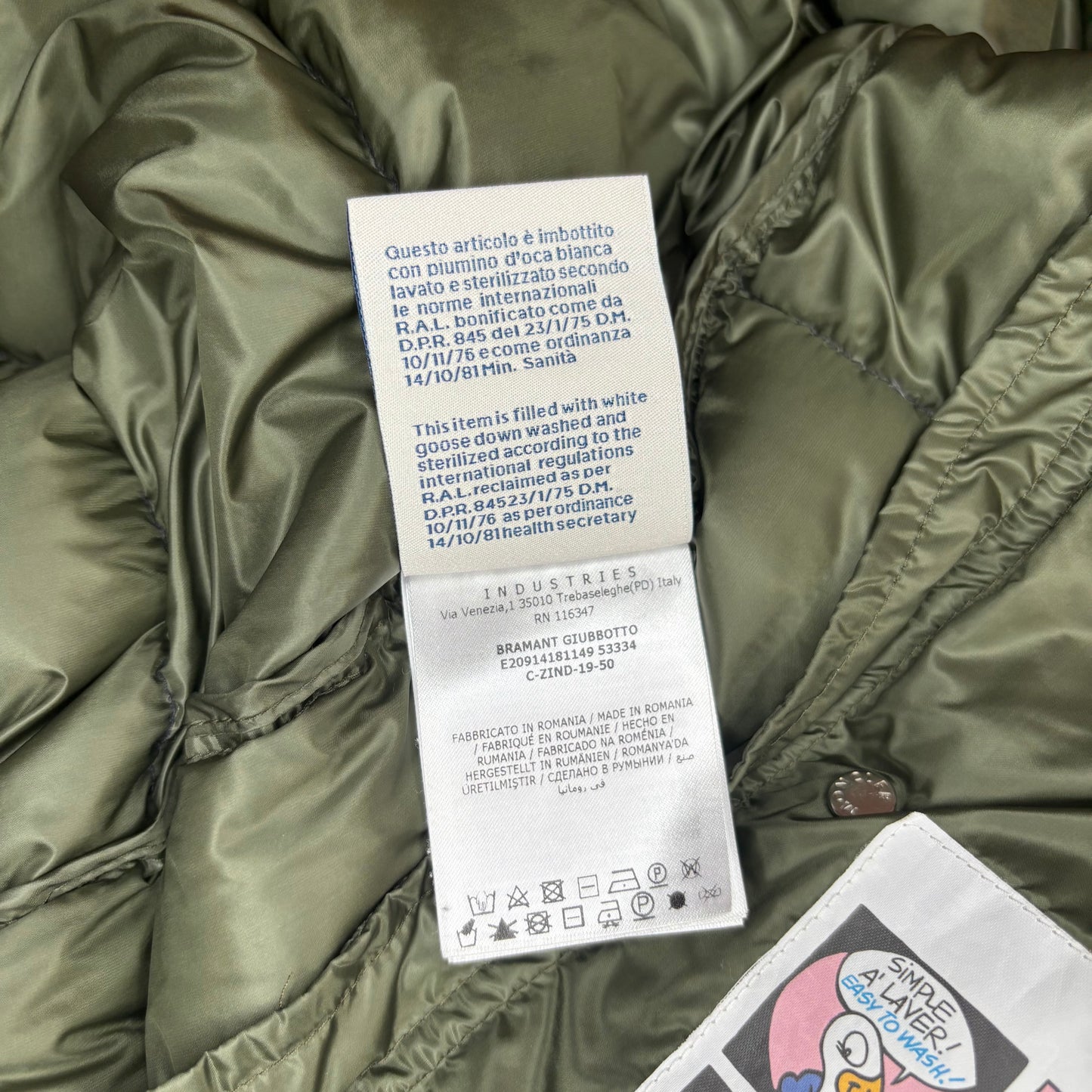 Moncler Bramant Puffer Jacket - Size 4