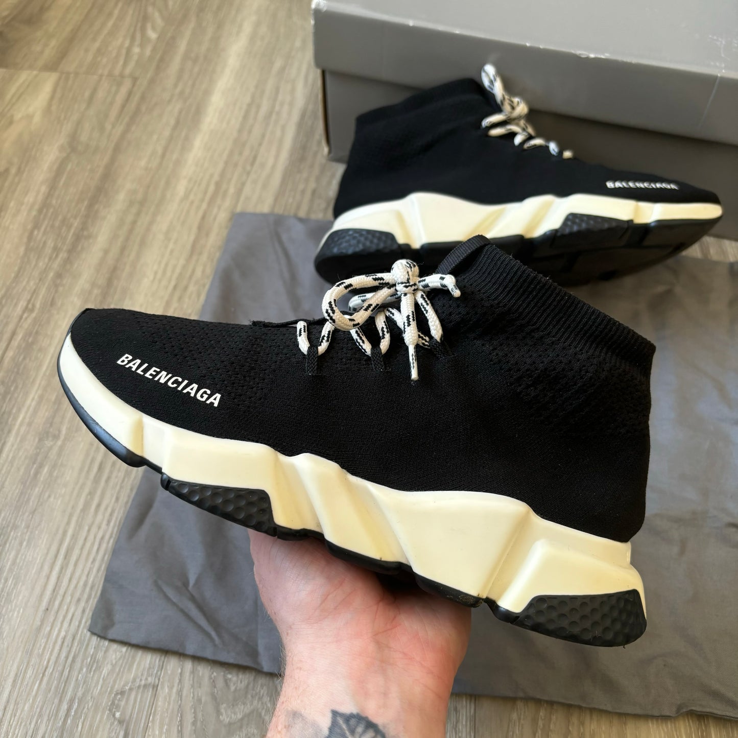 Balenciaga Speed Laced Trainers UK 7