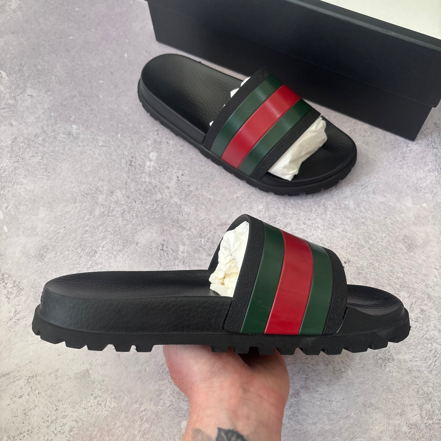 Gucci Web Sliders - UK 8