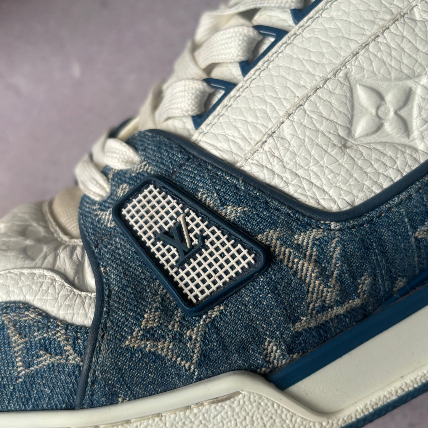 Louis Vuitton Denim Trainers - Fits UK 9