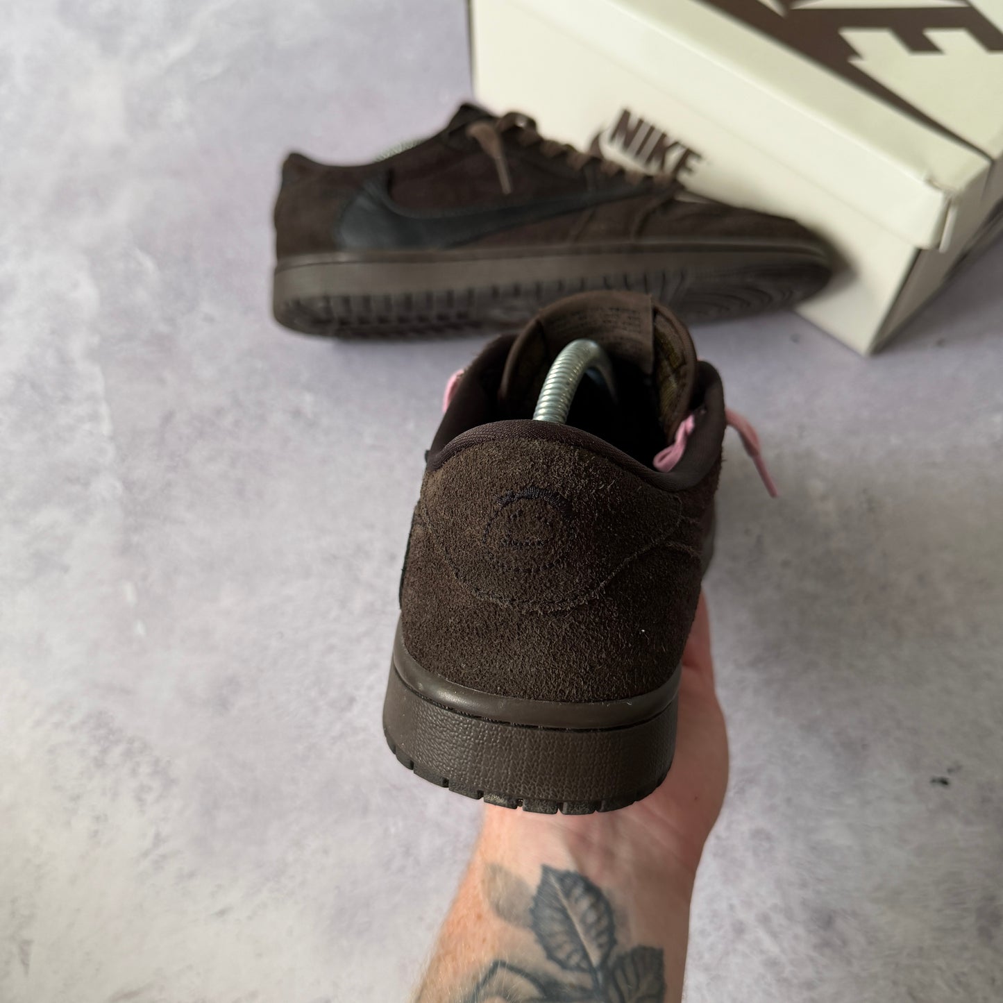 Travis Scott x Air Jordan 1 Low Trainers - UK 7.5