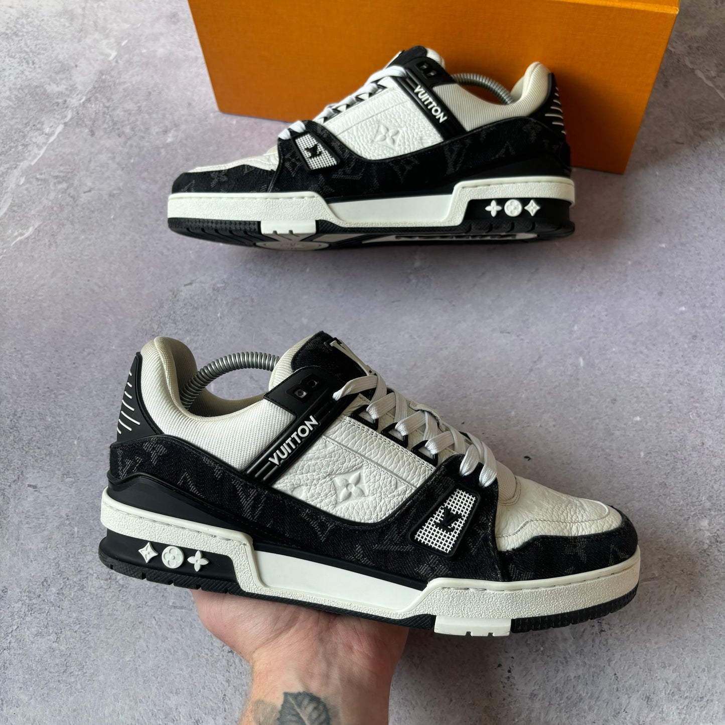 Louis Vuitton Denim Trainers - Fits UK 8.5